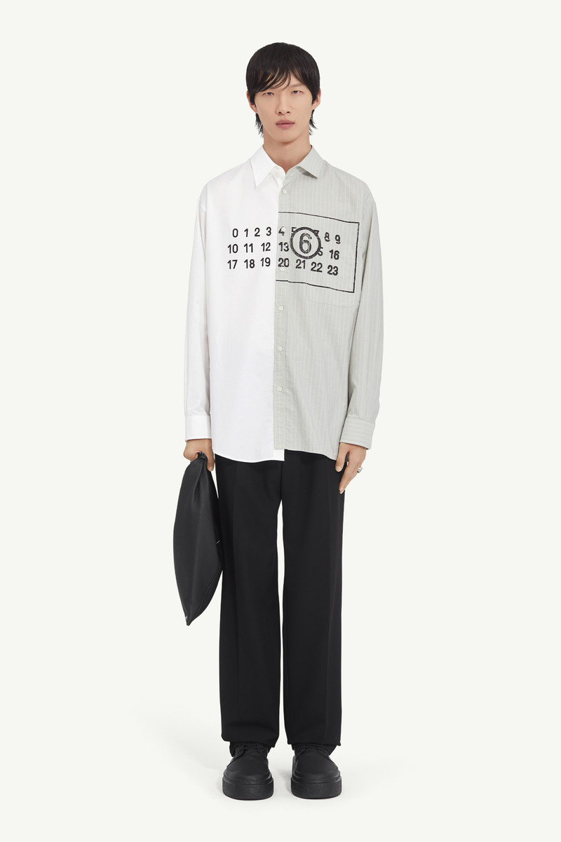 MM6 Maison Margiela Asymmetric Cotton Poplin Shirt outlook
