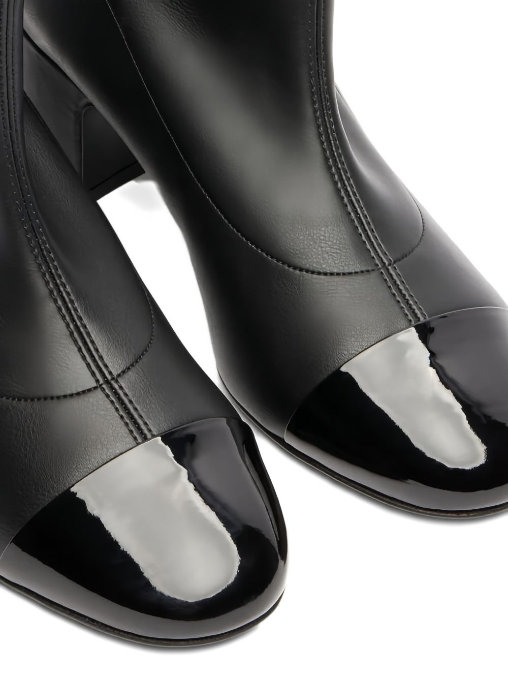 50mm leather ankle boots - 3