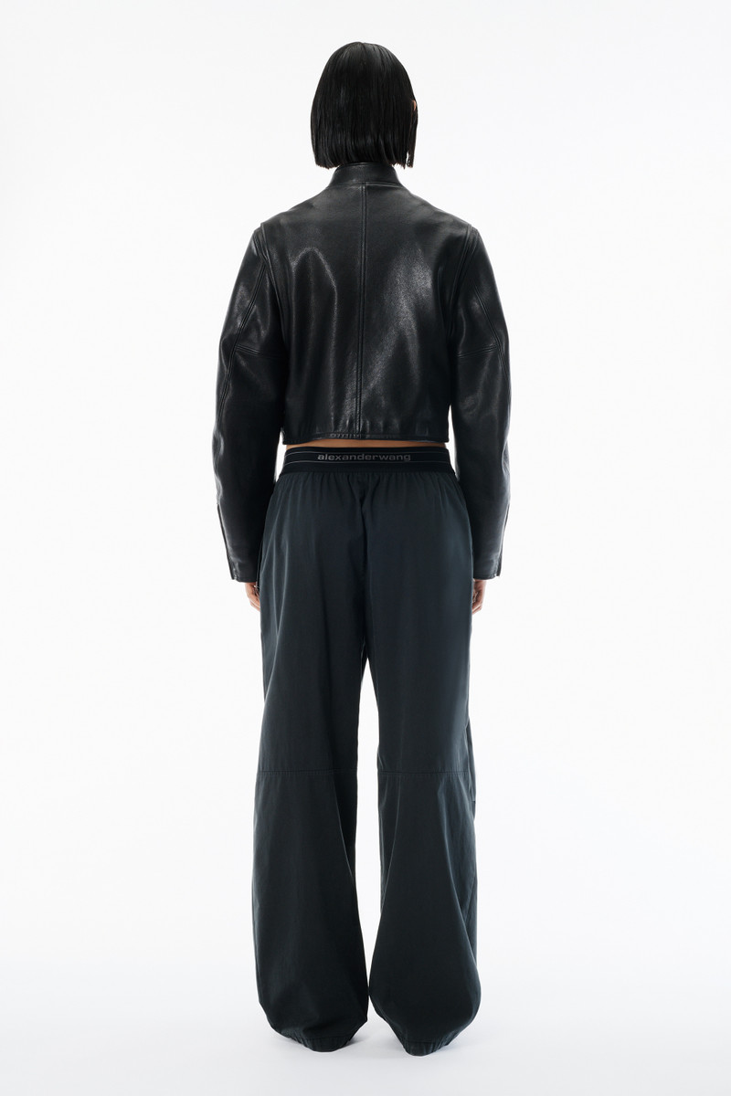 Alexander Wang Logo Elastic Mid-Rise Pant outlook