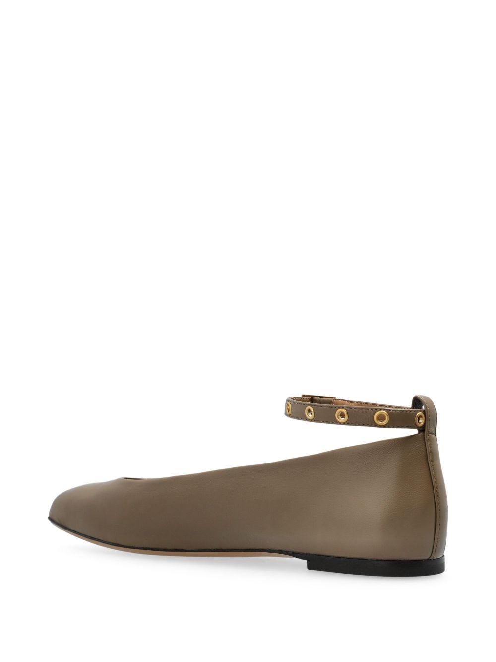 leather ballerina shoes - 3