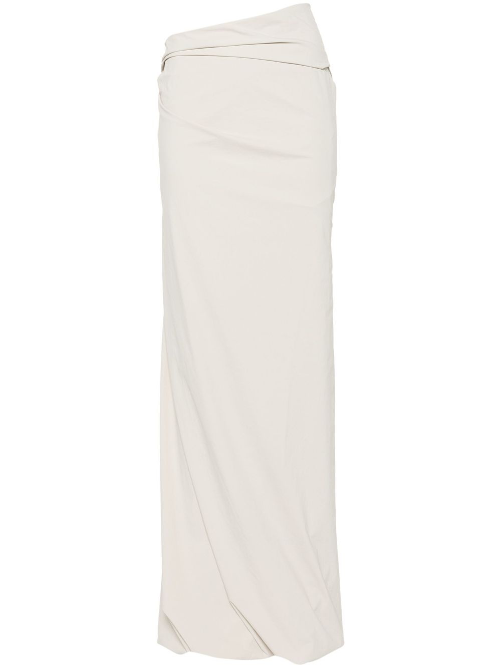 Structured asymmetric maxi skirt - 1