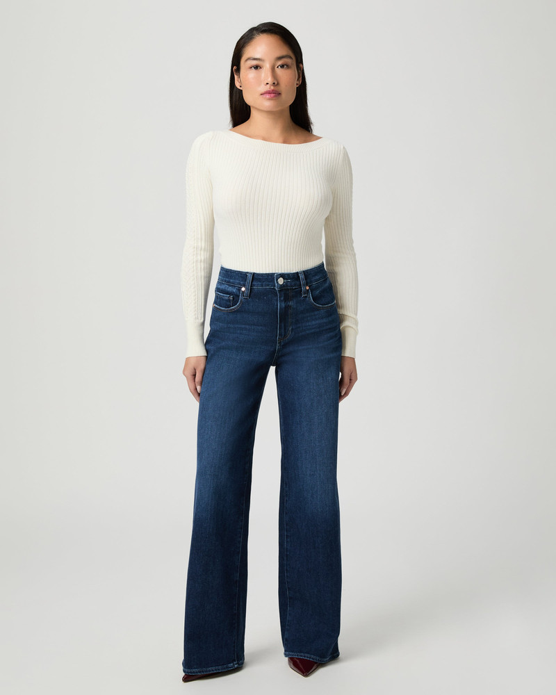 PAIGE Tatum Petite 30" Wide Leg Jean outlook