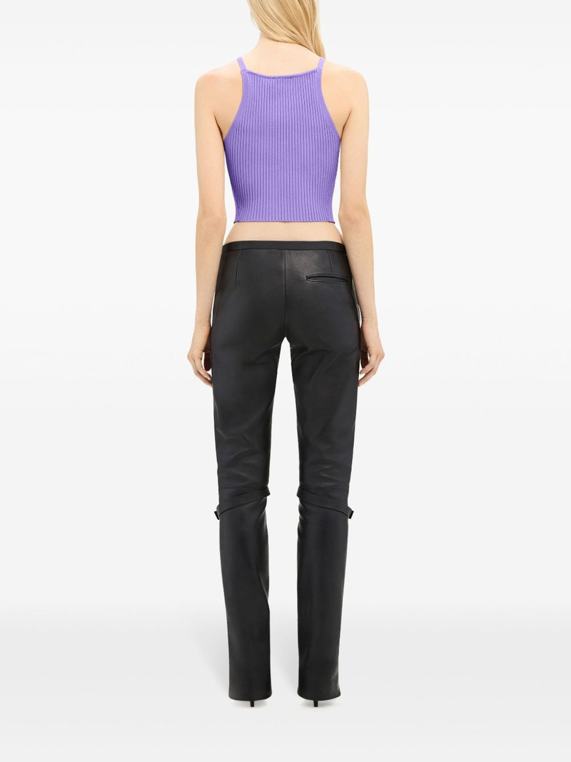 Pointy rib-knit tank top 4