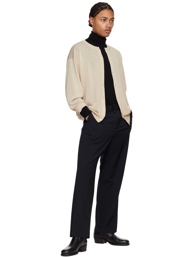 LE17SEPTEMBRE Navy Wool Belted Trousers outlook