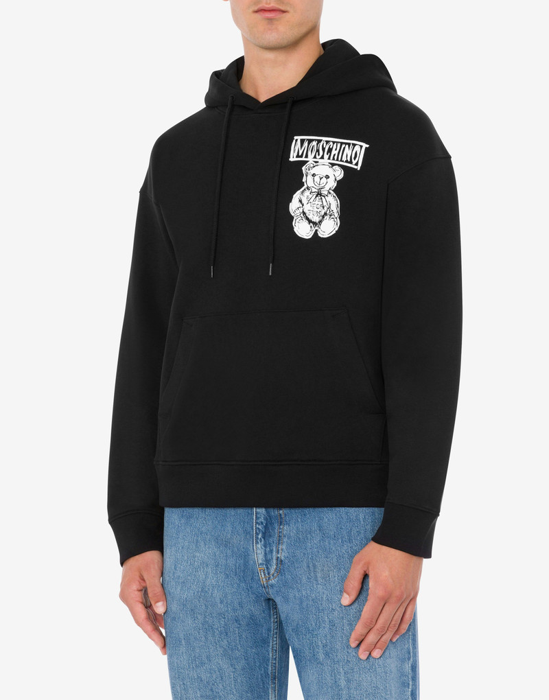 Moschino DRAWN TEDDY BEAR HOODIE outlook