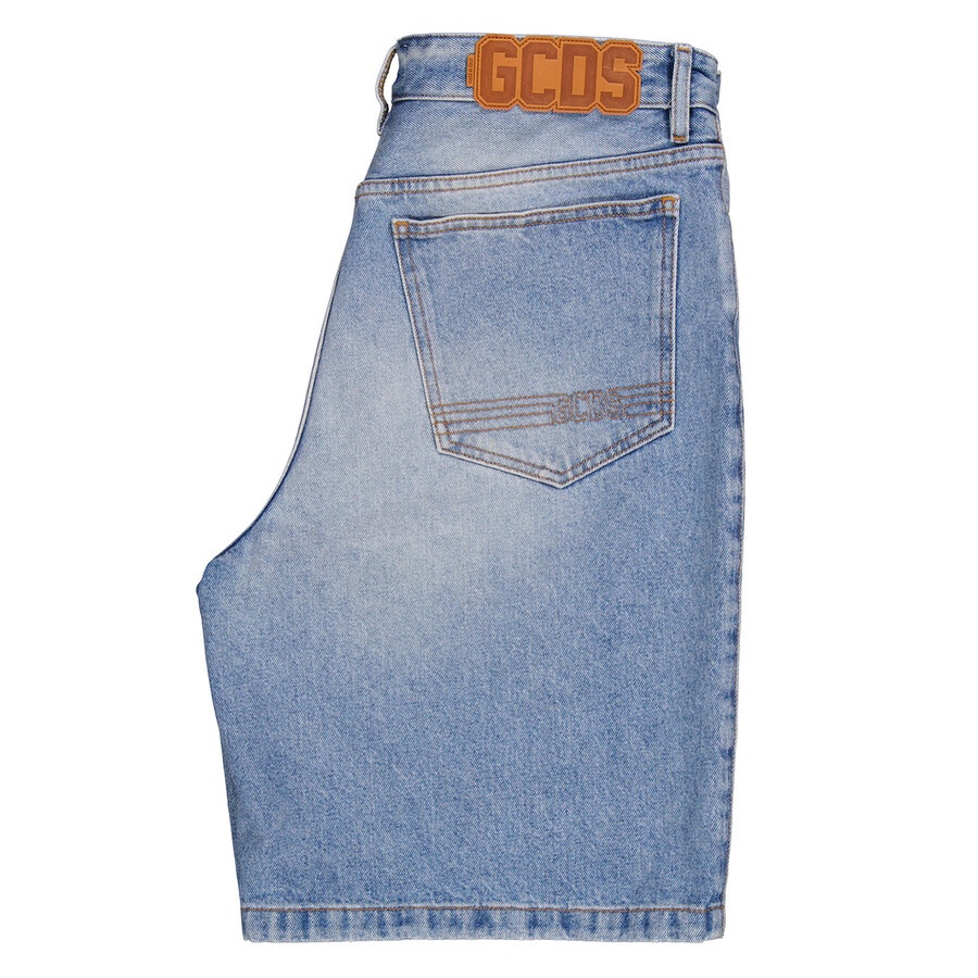 Gcds New Light Blue Bucket Denim Bermuda Shorts - 7