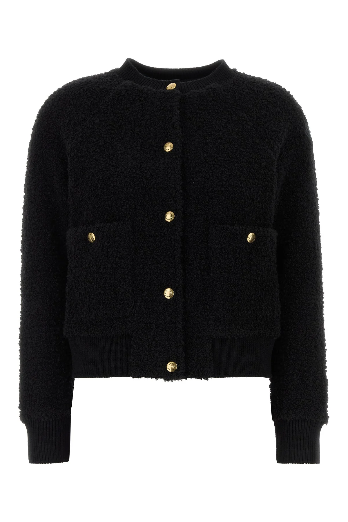 Black teddy bomber jacket - 1