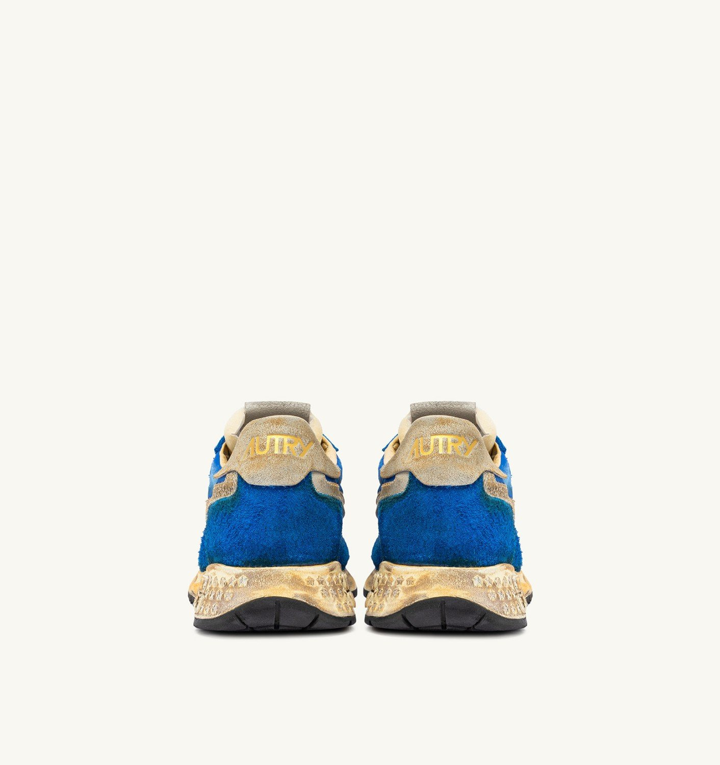 REELWIND SUPER VINTAGE SNEAKERS IN BLUE NYLON AND SUEDE - 3