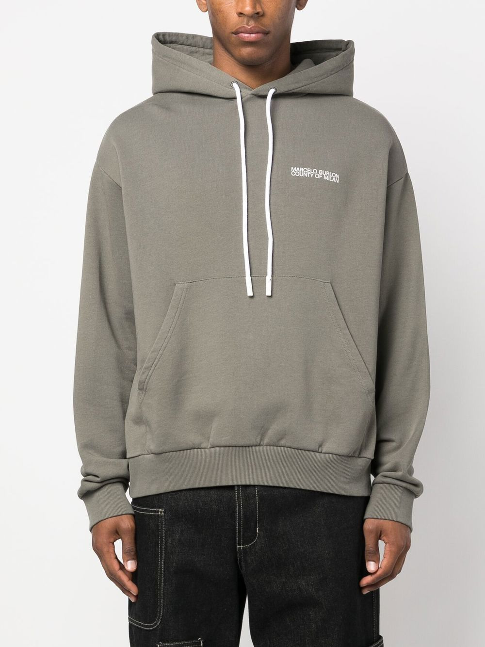 Tempera cross-print pullover hoodie - 3