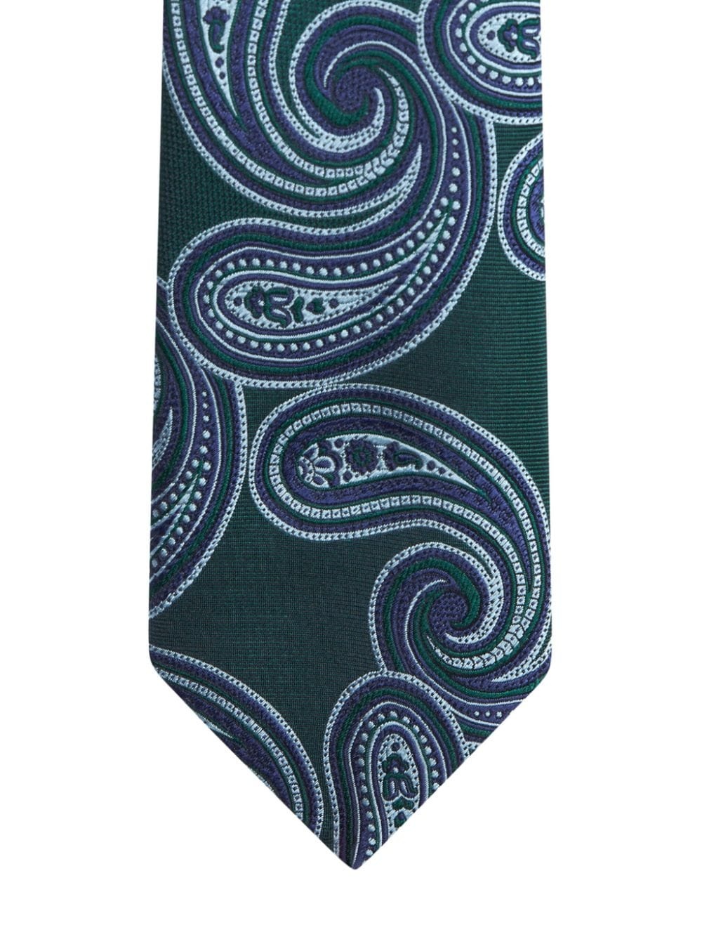 paisley-jacquard silk tie - 2