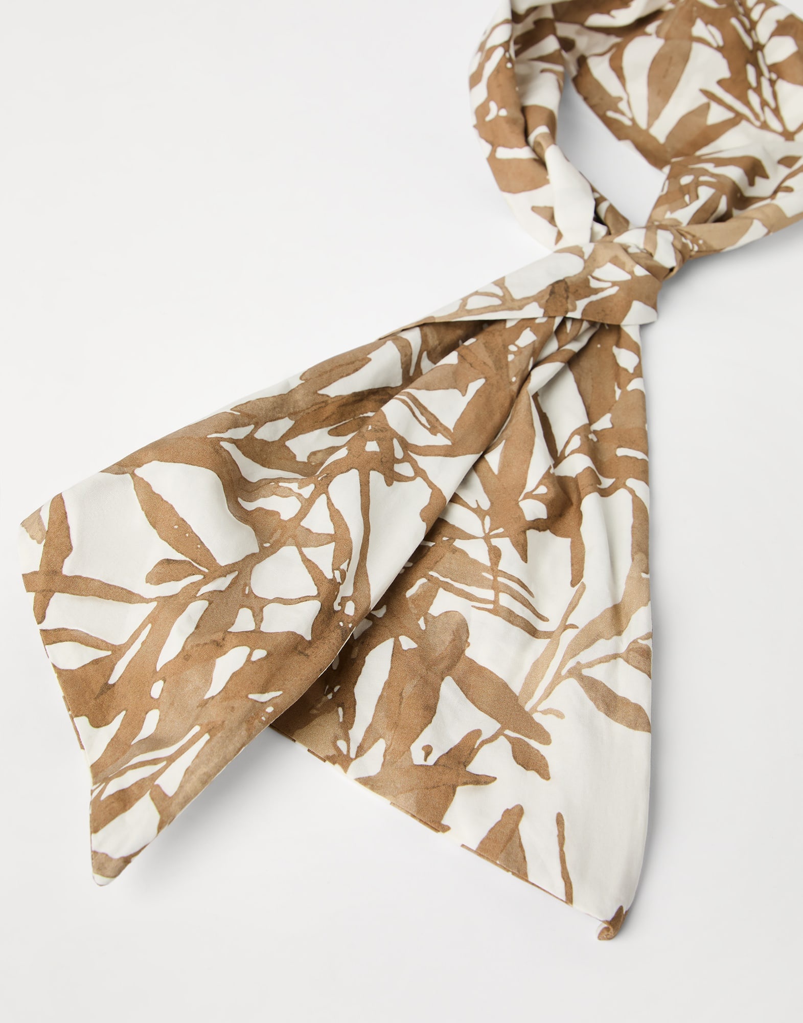 Cotton herbarium print poplin headband - 2