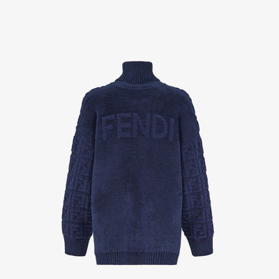 FENDI Blue mohair sweater outlook