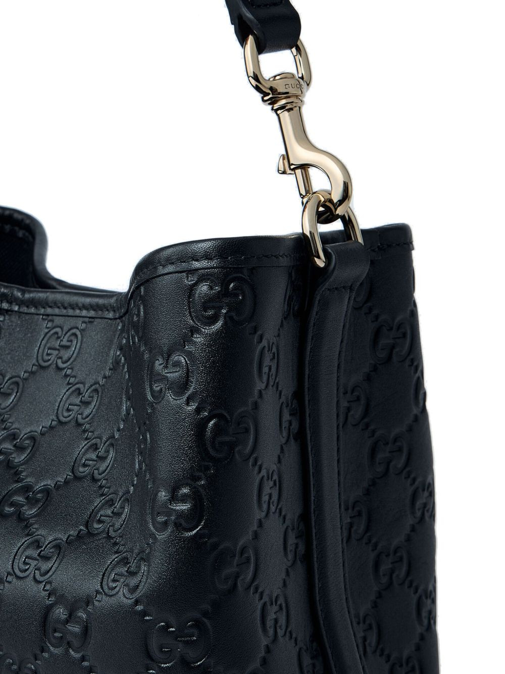 small GG Emblem leather tote bag - 4