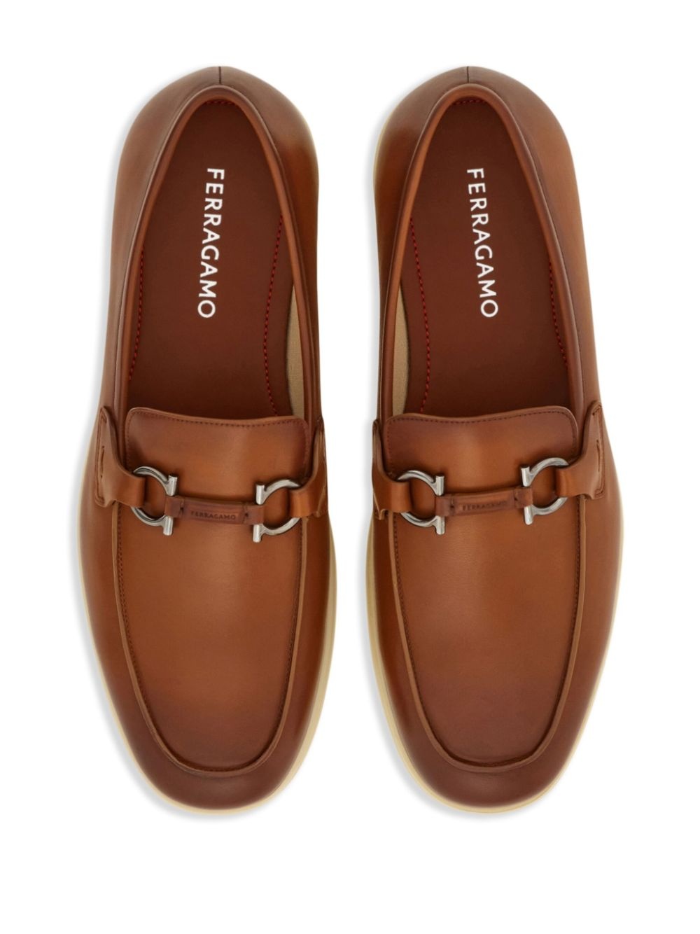 Gancini-plaque loafers - 4
