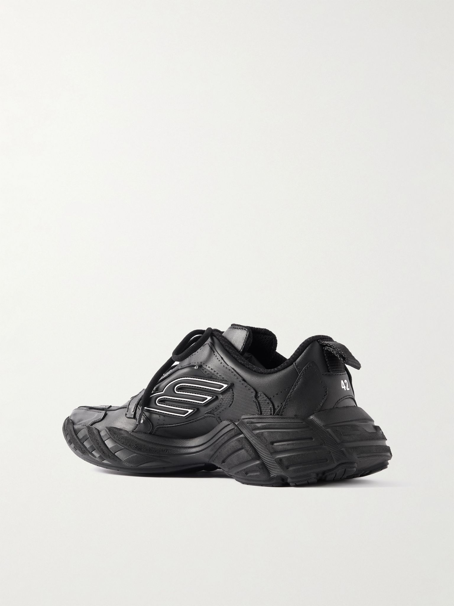 Monday Leather Sneakers Black - 4