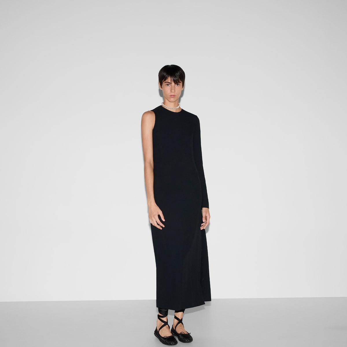 Acetate viscose sable dress - 3