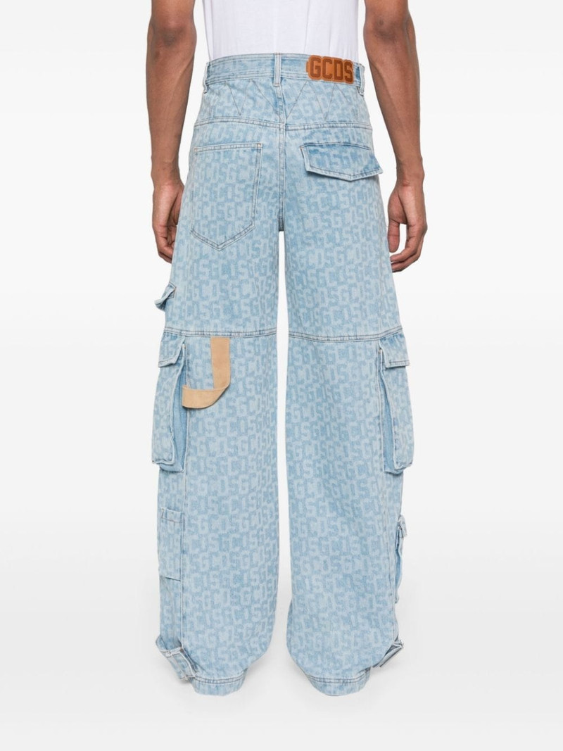 logo-print cargo jeans 4