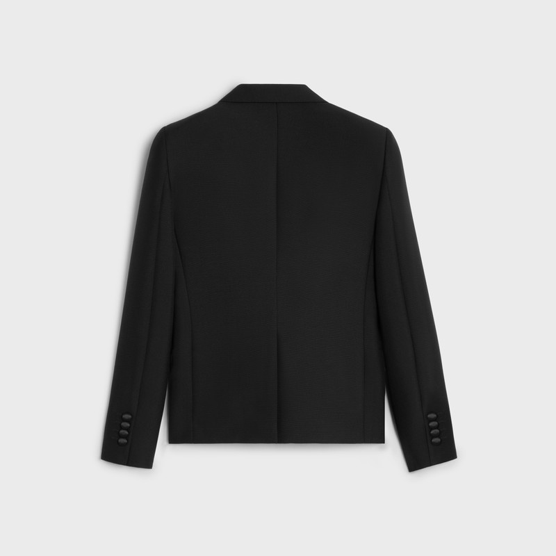 CELINE short tux jacket in wool and mohair outlook