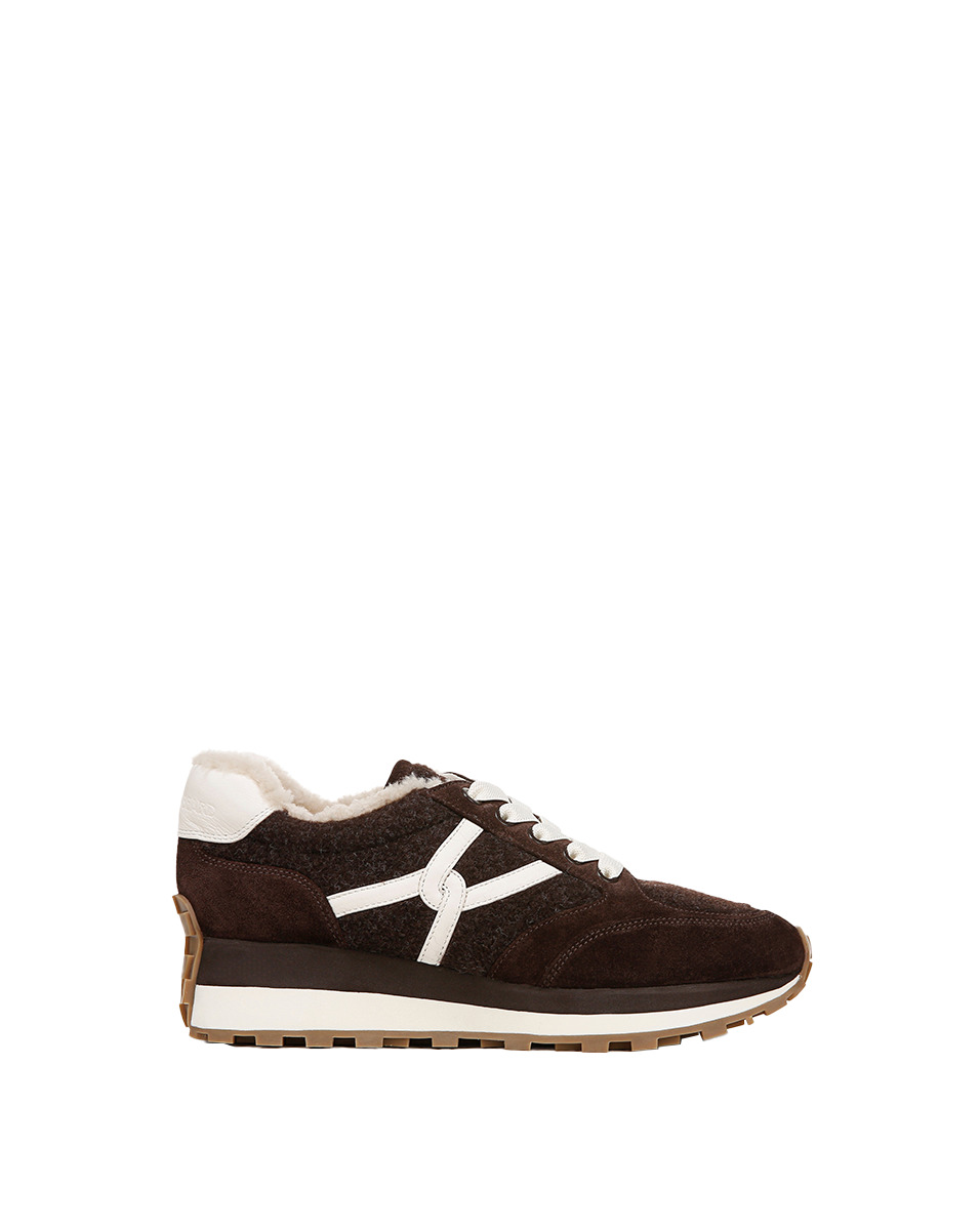VALENTINA SHEARLING SNEAKER - 5