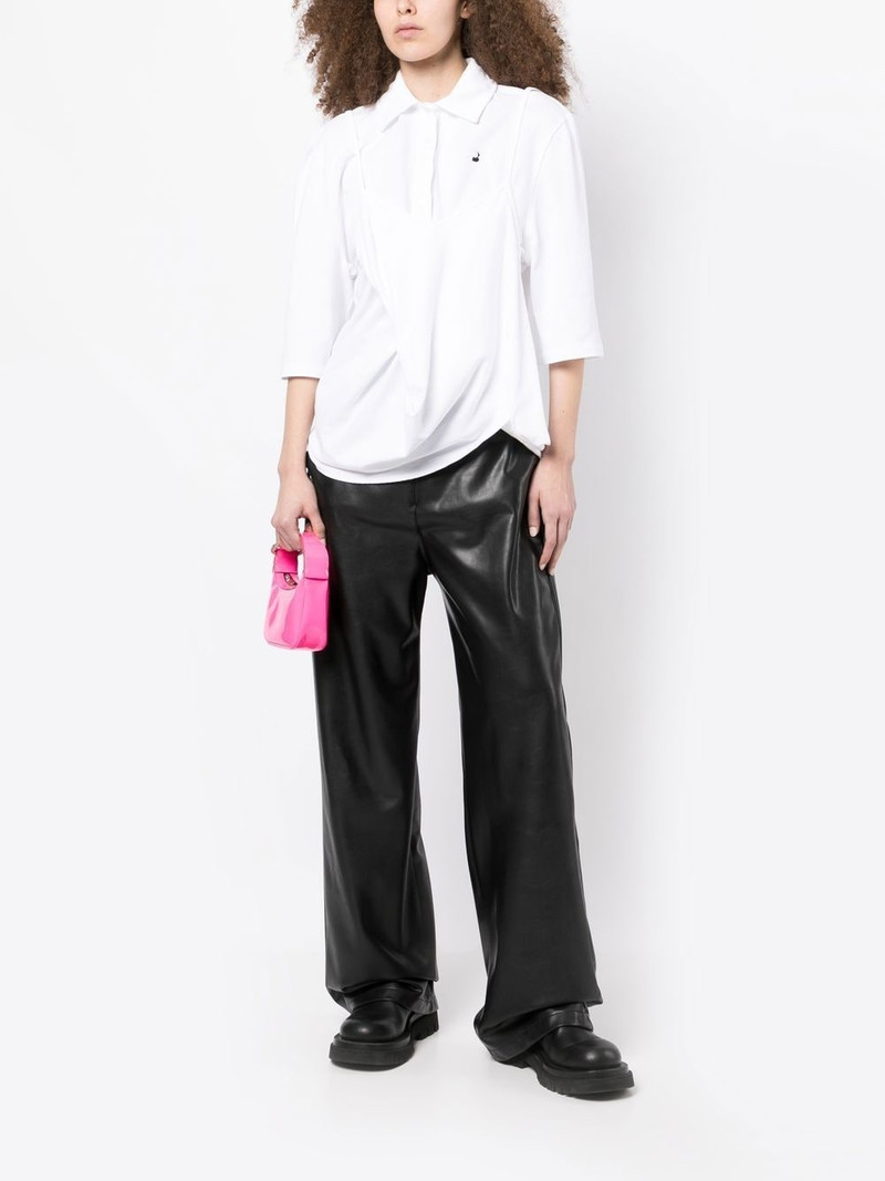 pushBUTTON layered half-sleeve shirt outlook