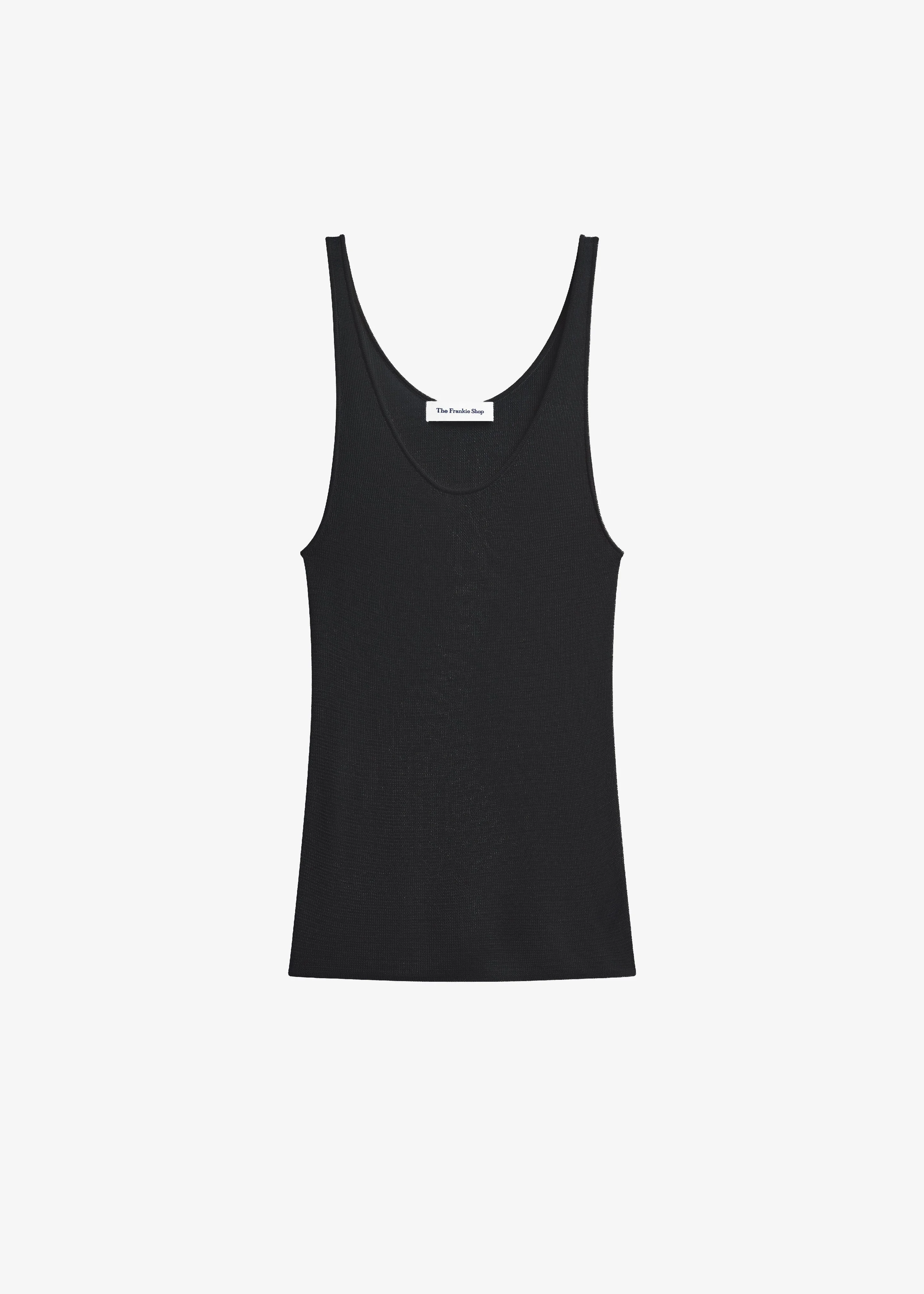Rivo Knit Tank Top - Black - 1