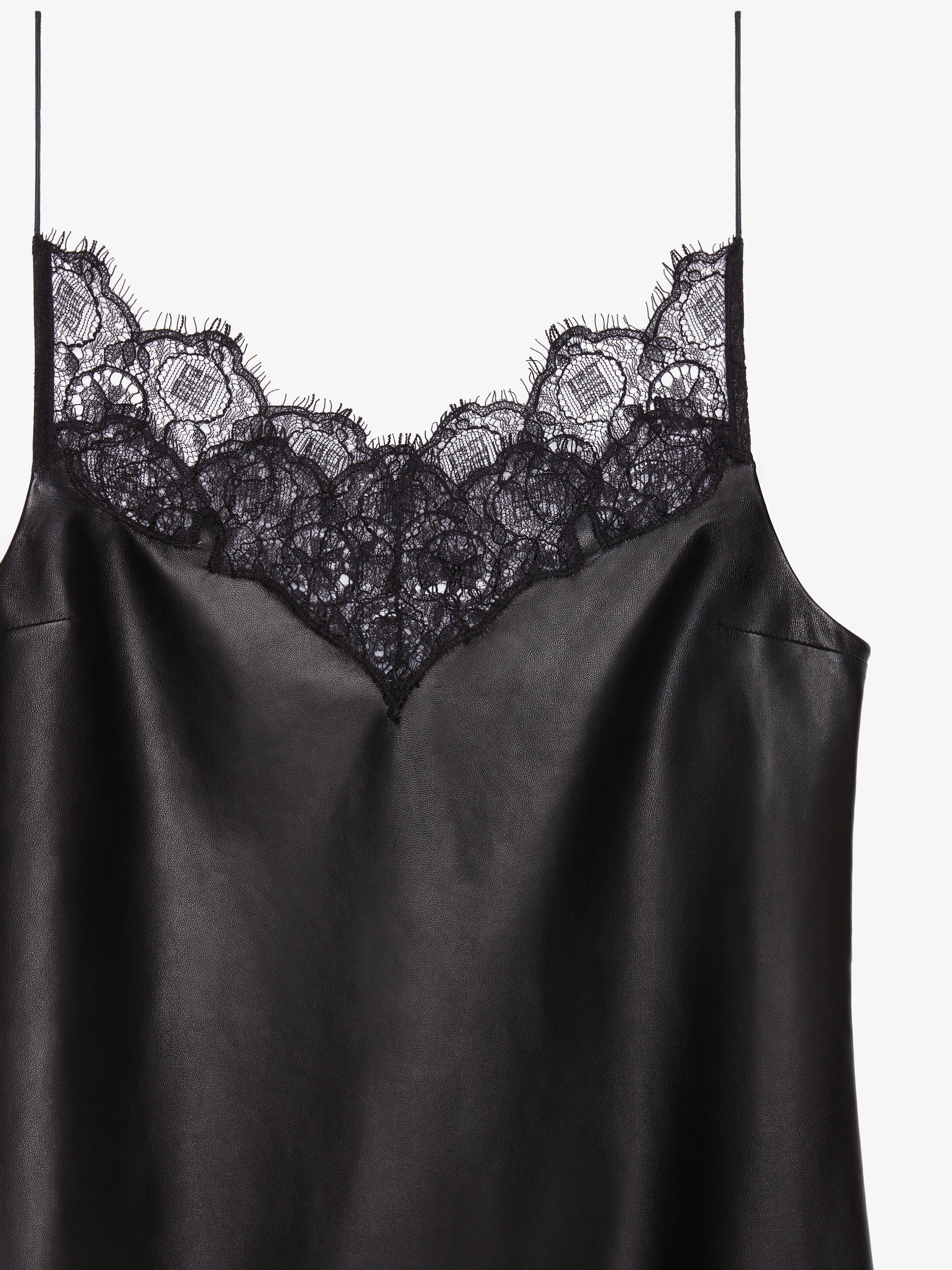 DRESS IN LEATHER AND LACE - 5