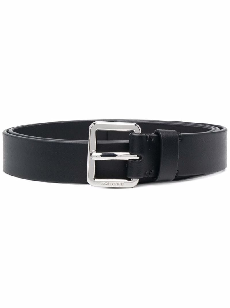 logo-buckle belt - 2