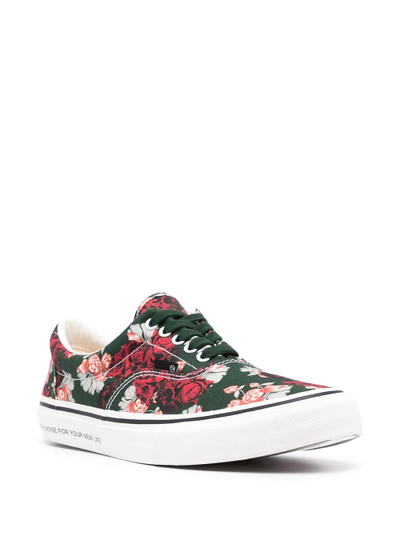UNDERCOVER floral-print low-top sneakers outlook