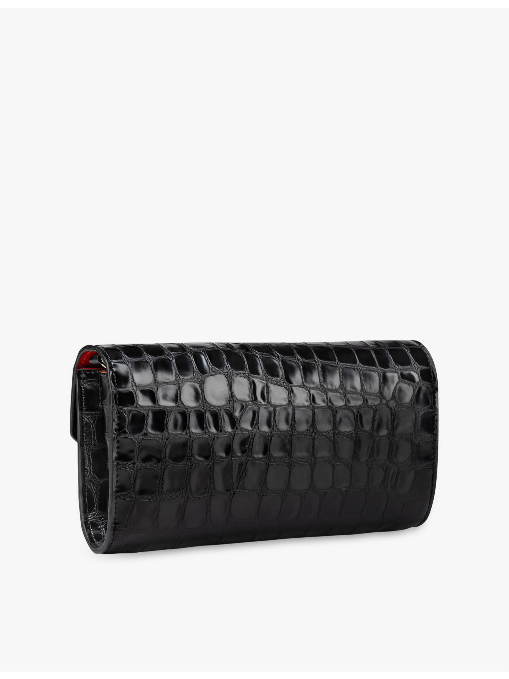 Loubi54 croc-embossed leather wallet-on-chain - 3