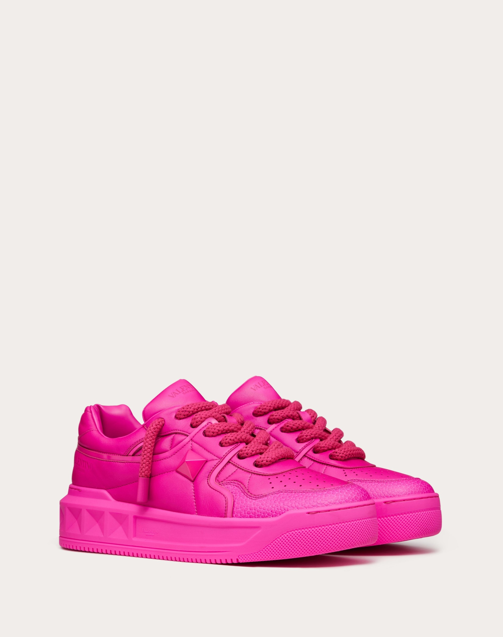 Valentino ONE STUD XL NAPPA LEATHER LOW-TOP SNEAKER | REVERSIBLE