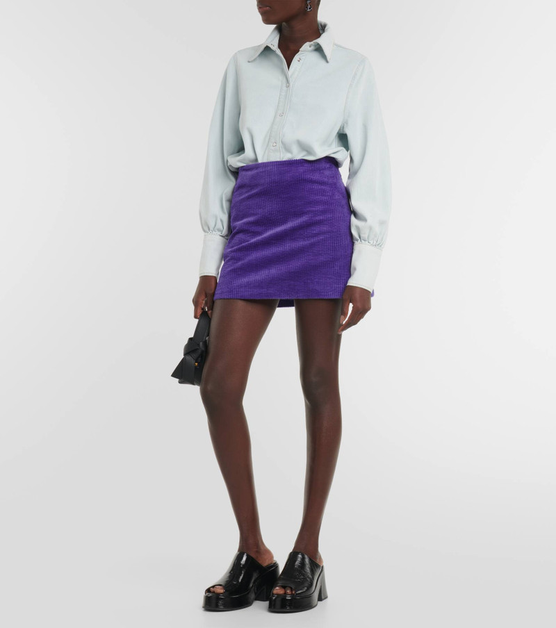 GANNI Future logo denim shirt outlook