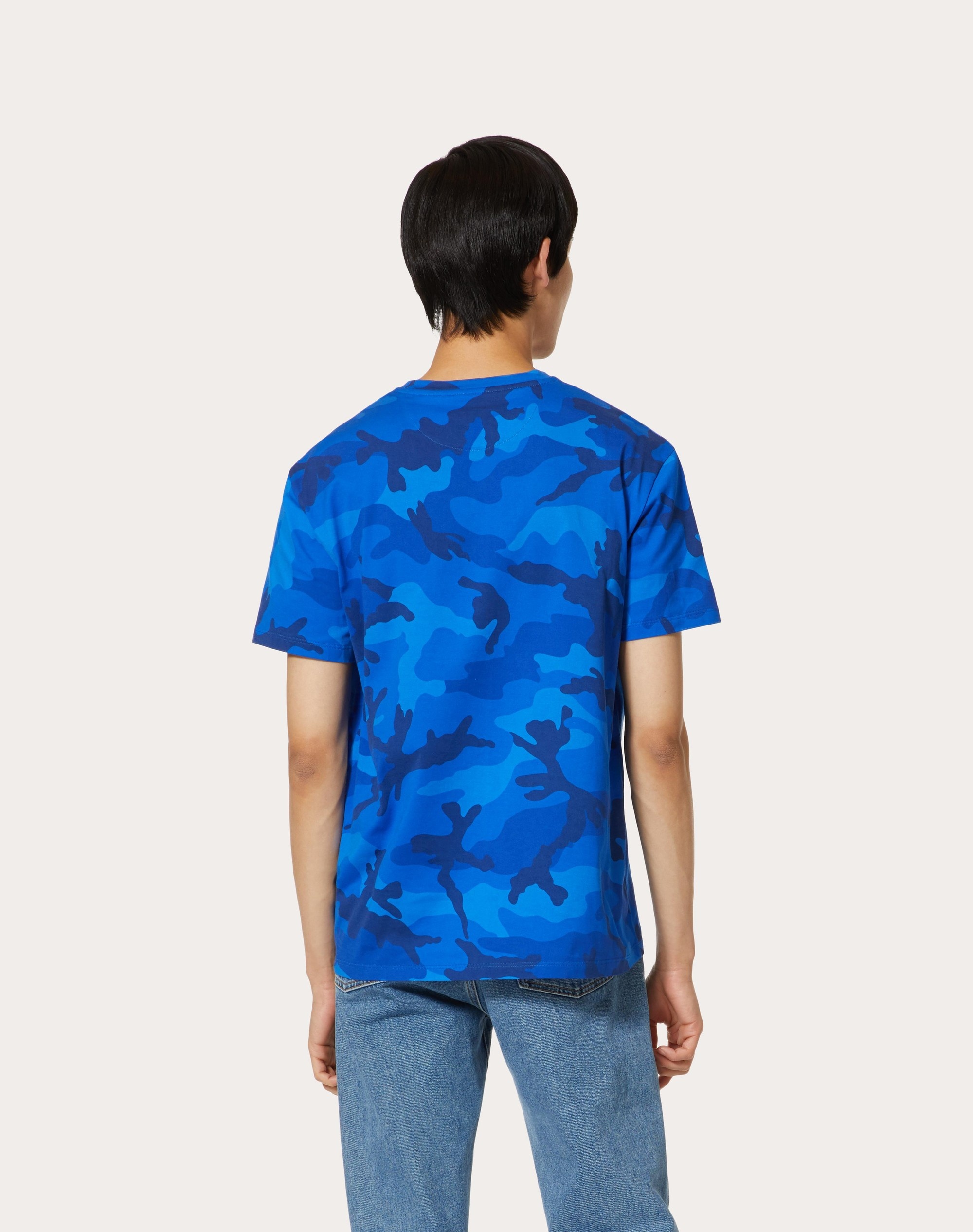 CAMOUFLAGE PRINT COTTON T-SHIRT - 4