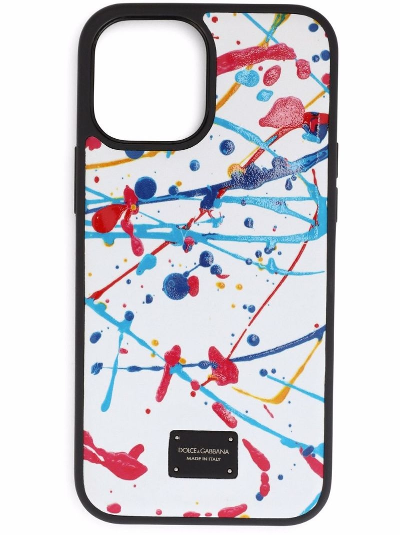 abstract print iPhone case - 1