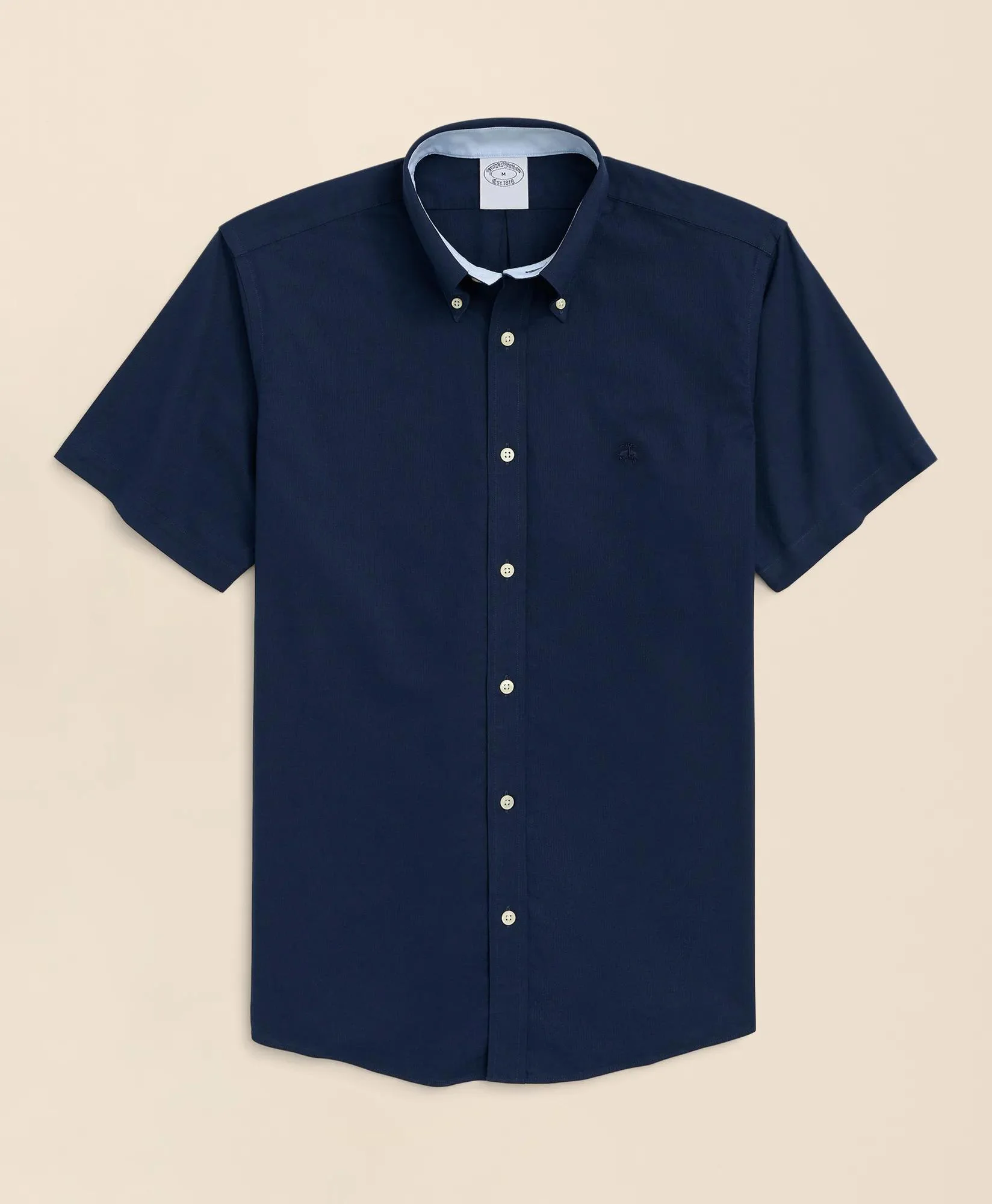Stretch Non-Iron Oxford Button-Down Collar Short-Sleeve Sport Shirt - 1