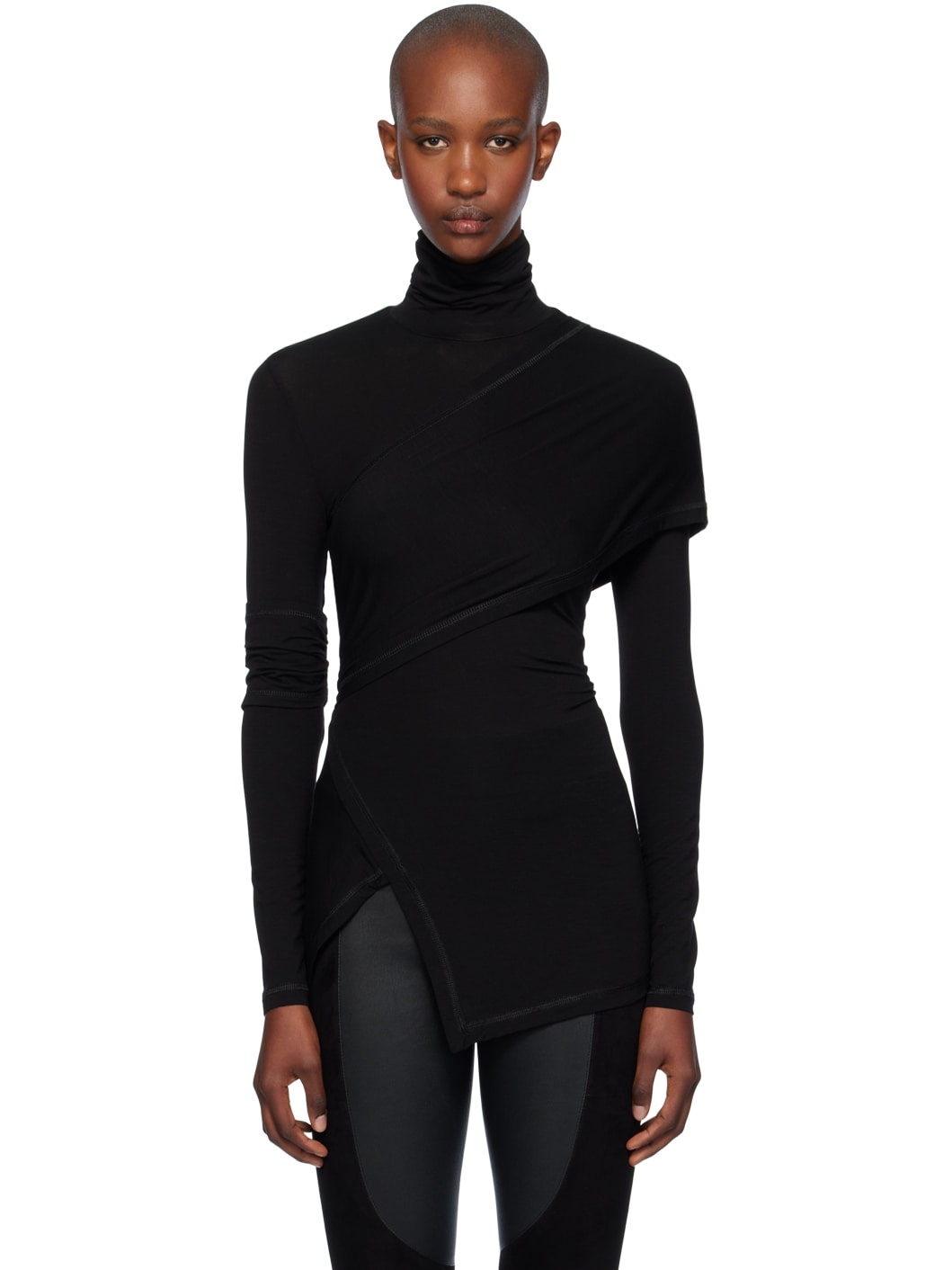 Black Protection Turtleneck - 1