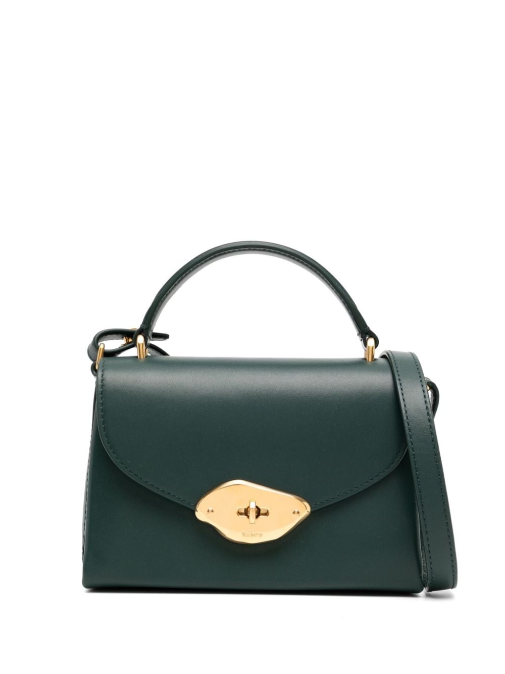 【MULBERRY】SMALL LANA TOP HANDLE BAG Mulberry | Lana Top Handle | Black High Gloss Leather | Women