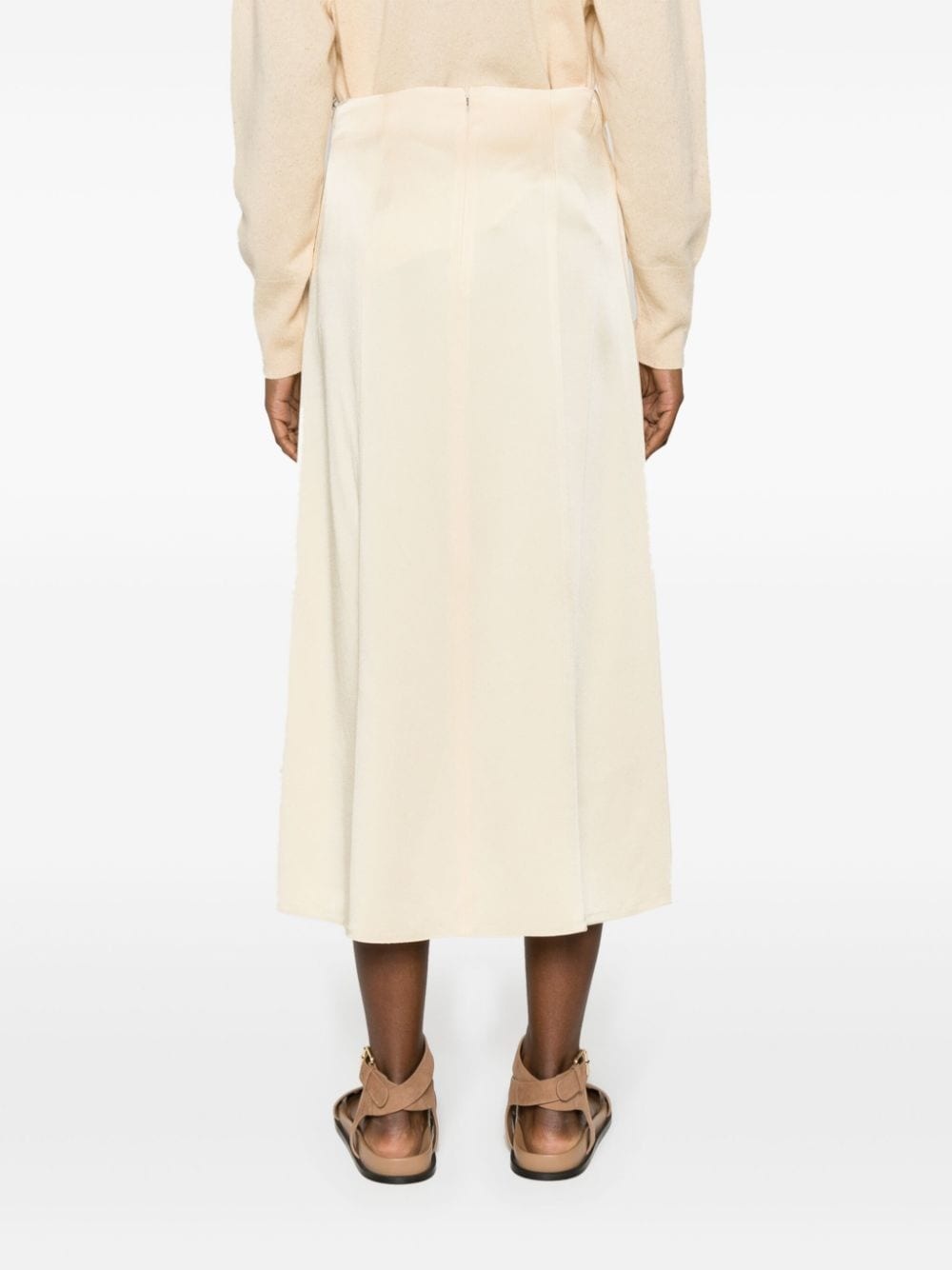 Vaniki satin-weave skirt - 4