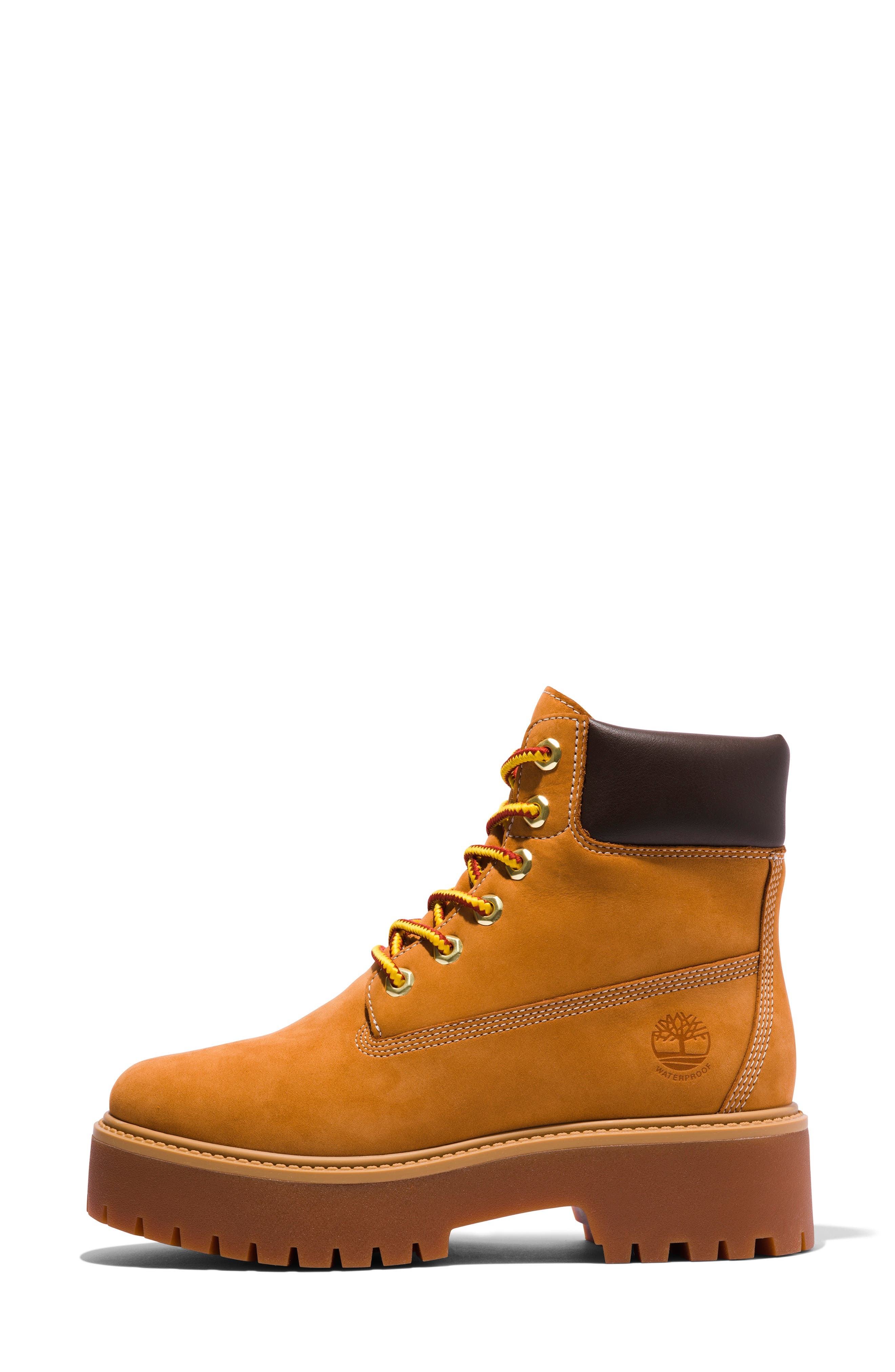Timberland Stone Street 6-Inch Waterproof Lace-Up Leather Boot in Wheat at Nordstrom - 9