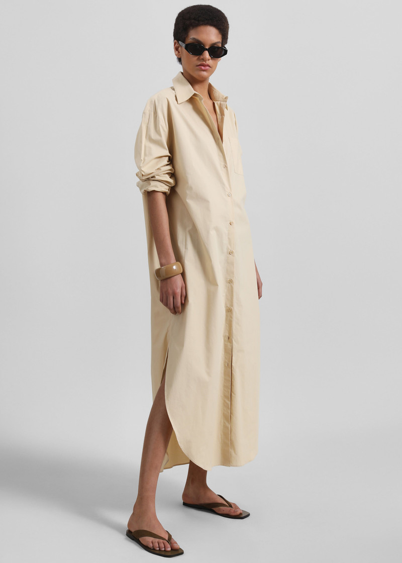 Helena Shirt Dress - Beige 5