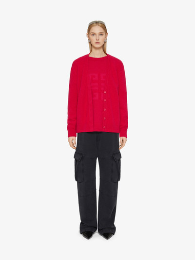 Givenchy 4G CARDIGAN IN CASHMERE AND SILK outlook