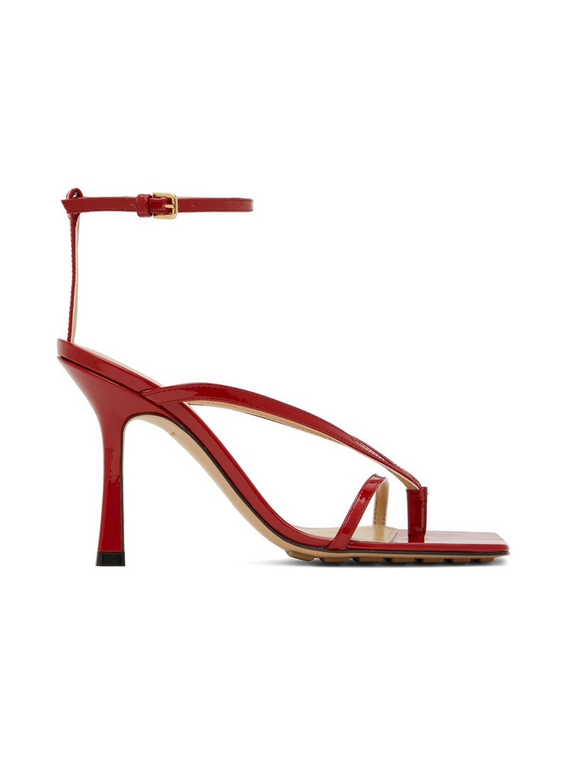 Red Stretch Strap Sandal - 1