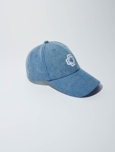 maje Denim cap with clover logo outlook