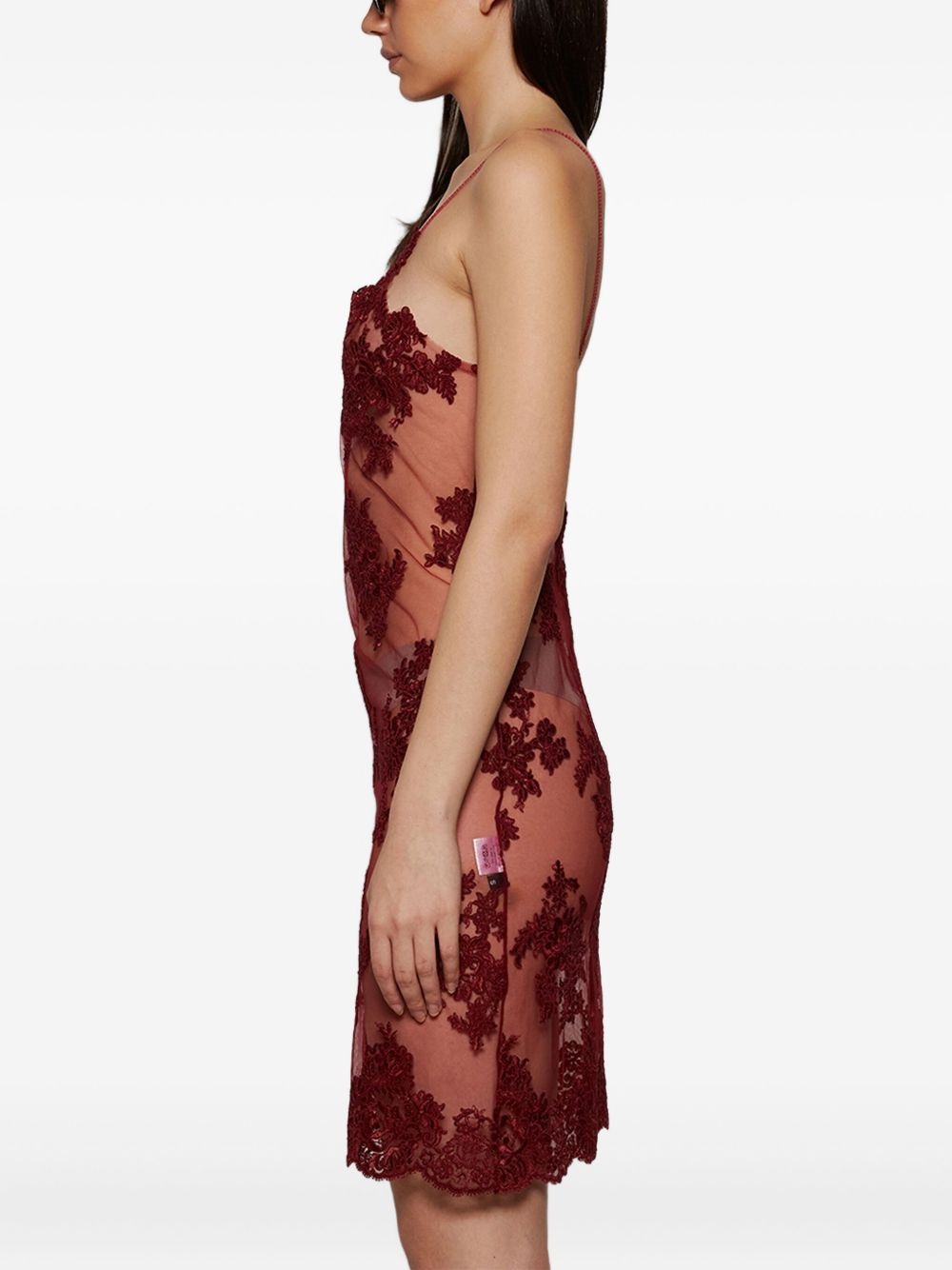 lace-detailing dress - 4