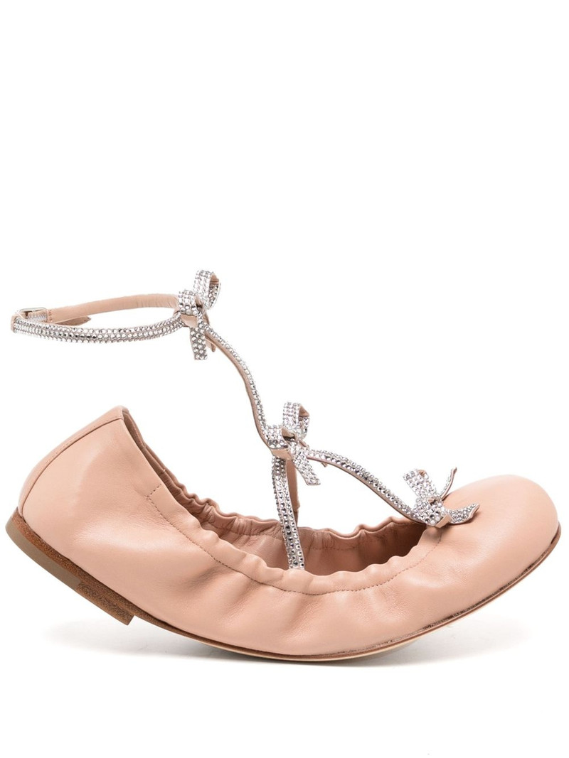 Caterina leather ballerina shoes 1
