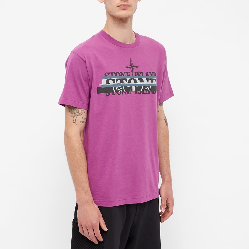 Stone Island Band Multi Logo Tee - 3