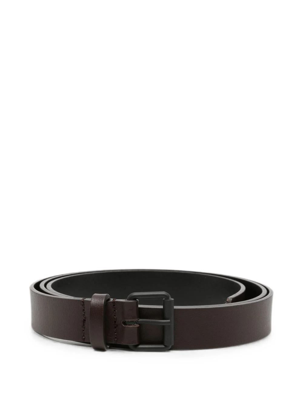 buckle-fastening leather belt - 1