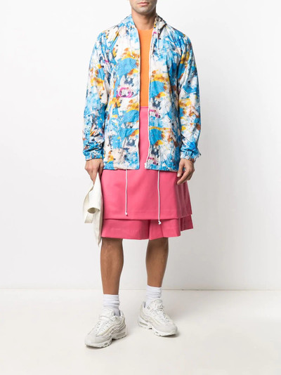 Comme des Garçons SHIRT graffiti print hooded jacket outlook