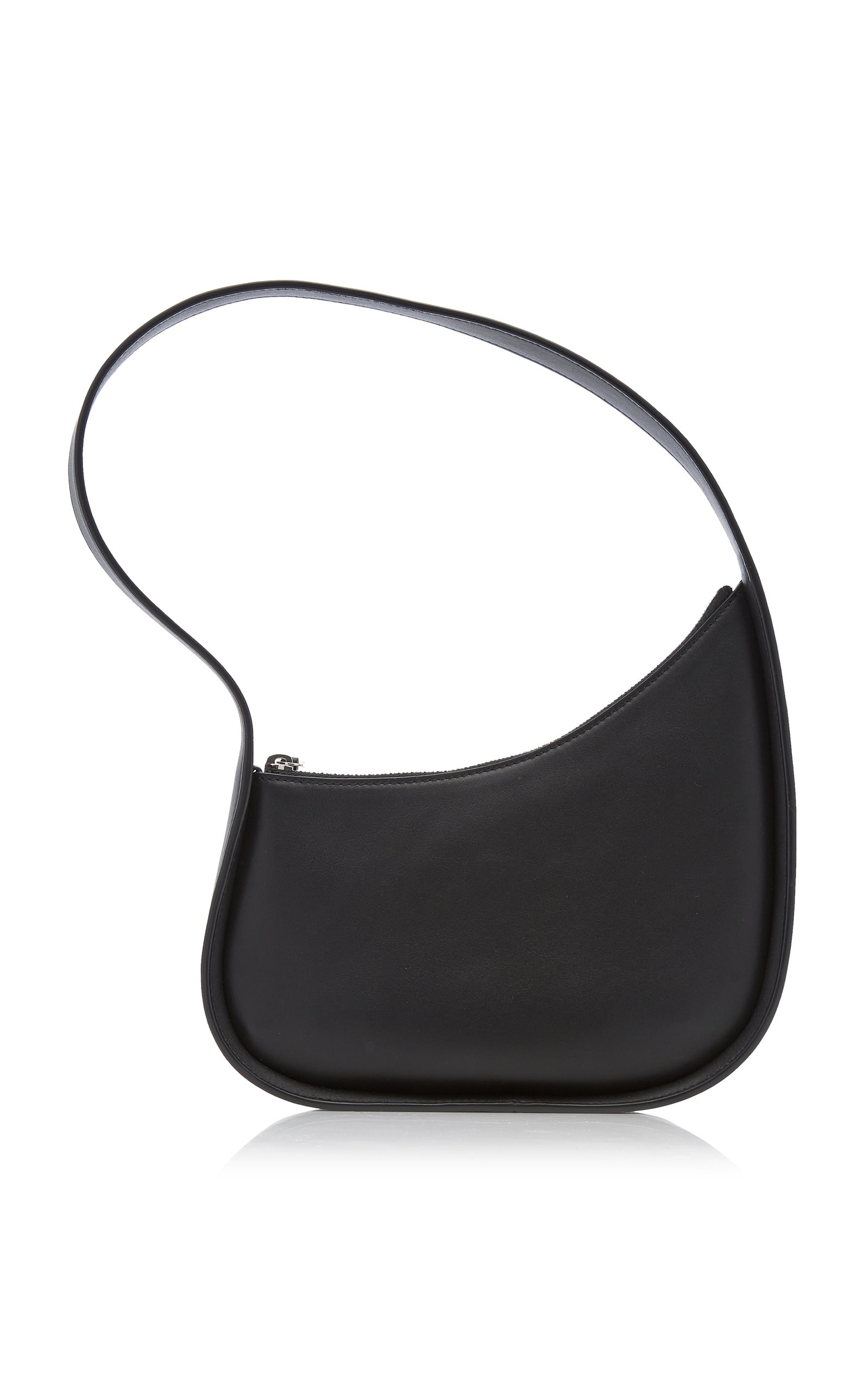 Half Moon Leather Bag black - 5