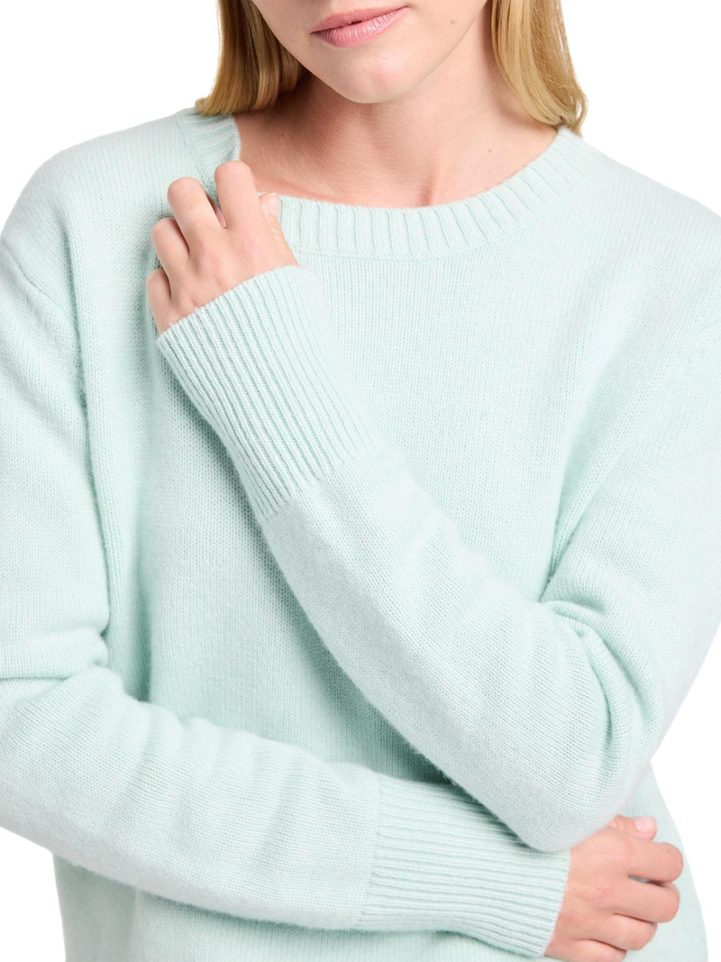 Women's Boy Cashmere Crewneck Sweater - Pale Aqua 6
