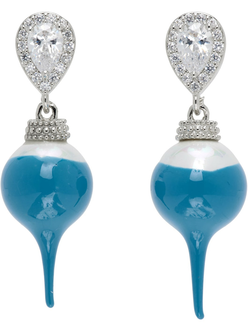 Faux-Pearl Drop Earrings 1
